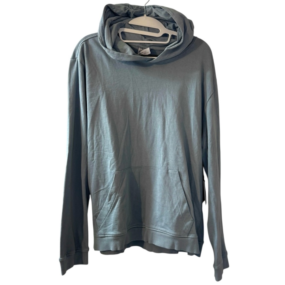 NWT Onia Garment Dye French Terry Pullover Hoodie ZPM Hazy Cloud Mens Large